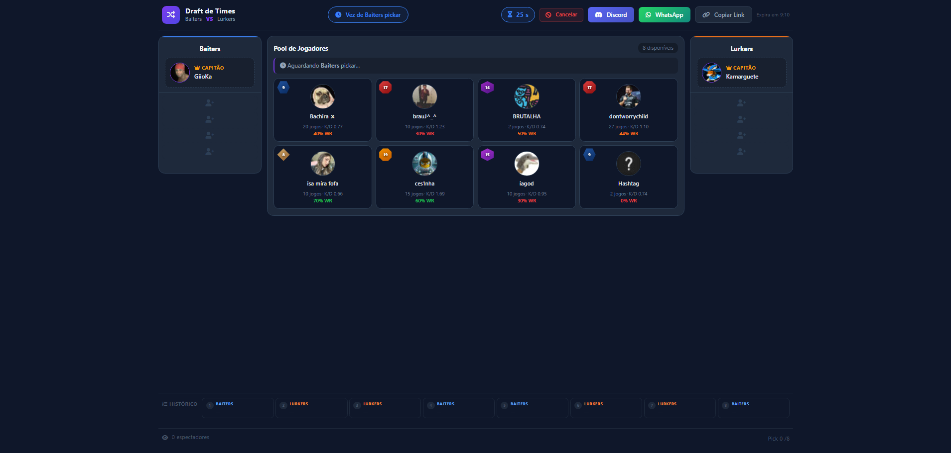Pick &amp; Ban System