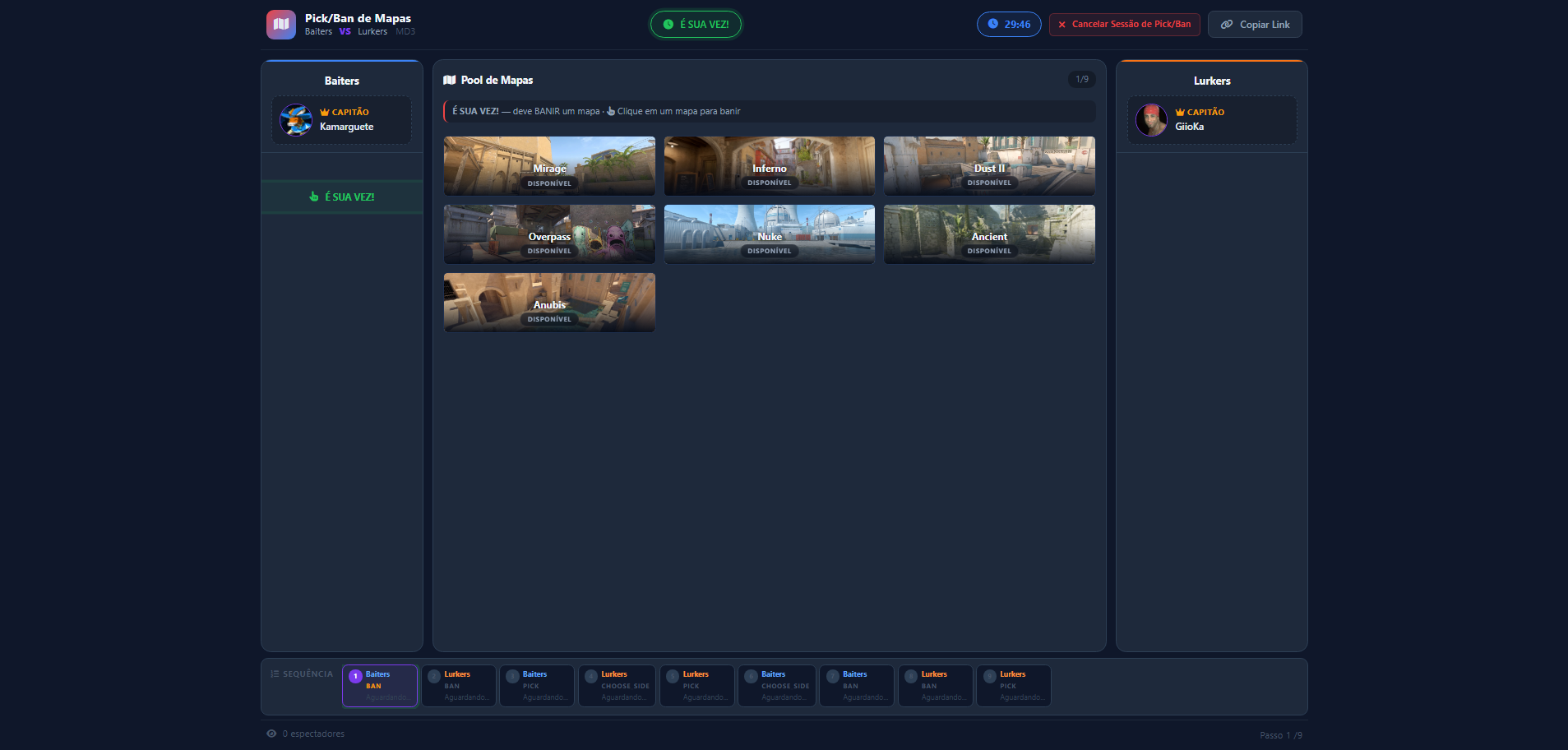Pick &amp; Ban System